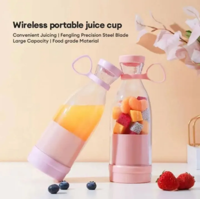 Picture of Portable Juicer Mixer Usb Fresh Fruit Juice Blender 6 Blade Portable
 Blender Smoothie Mini Electric Juicer Cup For Travel 420ml