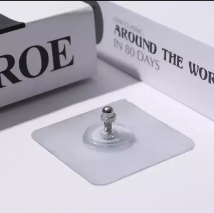 Picture of 4 Piece of Transparent Self-adhesive Wall Hanging Hook Suction Shelf
 Suitable for Home for Kitchen and Bathroom Wall Coat Rack