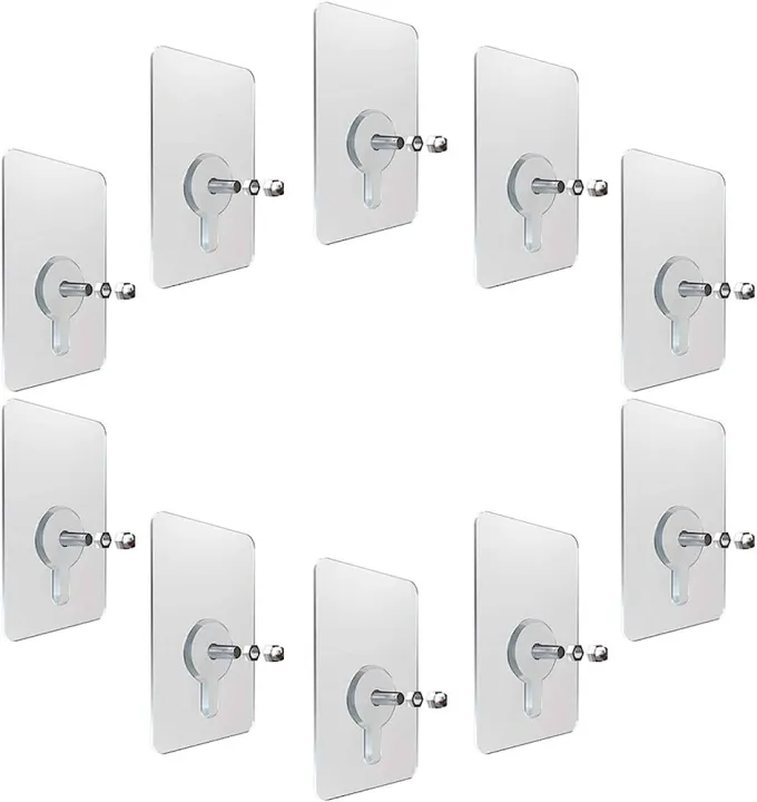 Picture of Strong Self Adhesive Hooks Key Storage Hanger for Kitchen Bathroom Door Wall Multi-Function decoration