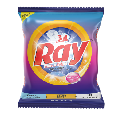 Buy Ray Washing Powder 1000gm - Bulk Detergent Powder for Regular Laundry Loads at Best Price In Bangladesh