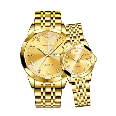 Buy Olevs Stainless Steel Fashionable Couple Watches at Best Price In Bangladesh