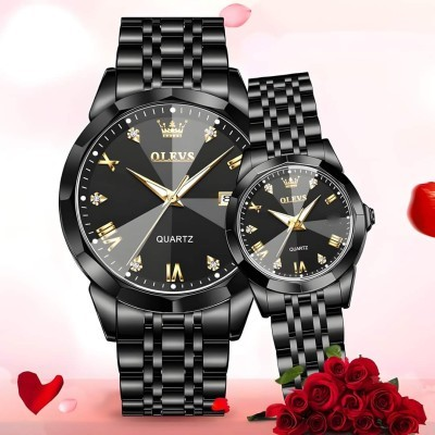 Buy Olevs Stainless Steel Fashionable Couple Watches at Best Price In Bangladesh