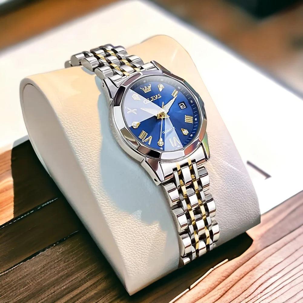 Buy OLEVS Watch for Women Branded Stainless Steel Elegant Luminous Ladies Watches 9933 at Best Price In Bangladesh