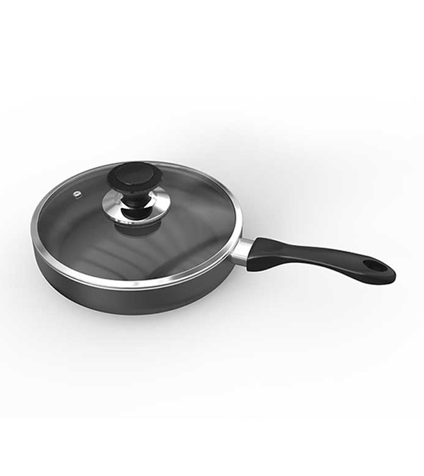 Picture of Topper Non Stick Glamour Fry Pan with Lid (Ash) -26 CM 