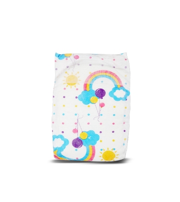 Picture of Rainbow Ultra Soft Baby Diaper Small 50 Pcs 0-6 KG (Belt System) for Kids Dryness, Safety and Comfort (Kidstar Baby Wipes (Pouch) 120 Pcs - Free)