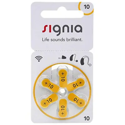 Buy signia-hearing-aid-battery-size-10-6-batteries-pack   best price in Bangladesh