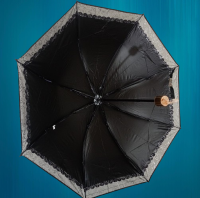 Buy Ladies Fashionable & Elegant Anti UV Sunshade Print Border Lace Umbrella Multicolor at Best Price In Bangladesh