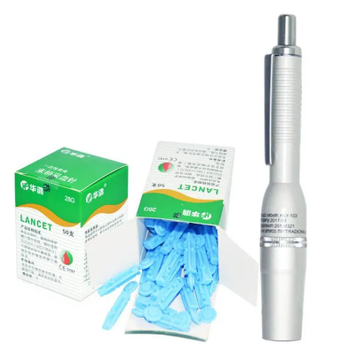 Buy Stainless steel lancing pen with 50pis lancet point pen hijama cupping bloodletting pen acupuncture massage 3Pin Online in  at Best Prices in Bangladesh