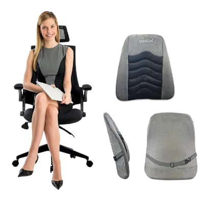 Buy  Samson Orthotics Orthopedically Designed Lumbar Support Cushion with High-Density Moulded Foam Back Rest for Office Chair, Car Seat, Sofa for Men and Women Online in  at Best Prices in Bangladesh 