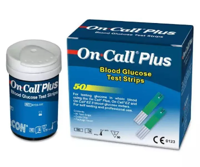  Buy ON CALL PLUS Blood Glucose Test Strips 50 Pcs at price in Bangladesh