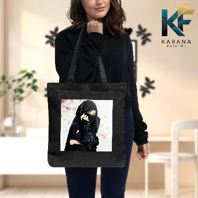Buy Exclusive design printed Canvas Tote Bag with Zipper for ladies at Best Price in Bangladesh