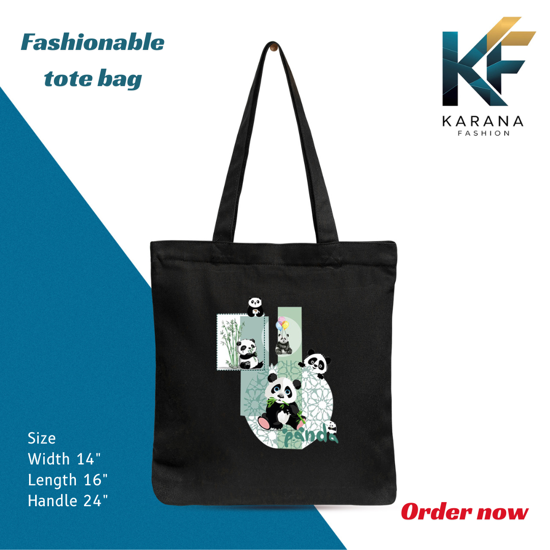 Buy Exclusive design printed Canvas Tote Bag with Zipper for ladies at Best Price in Bangladesh