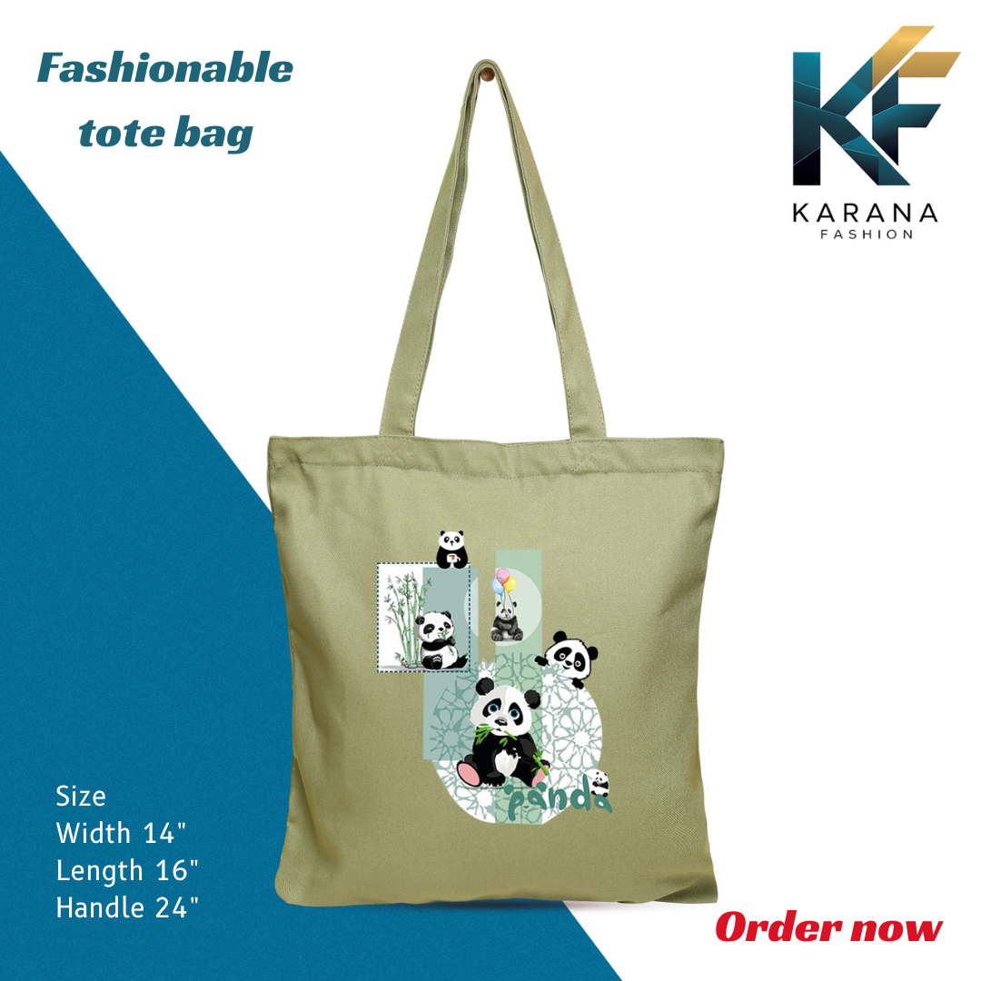 Buy Exclusive design printed Canvas Tote Bag with Zipper for ladies at Best Price in Bangladesh
