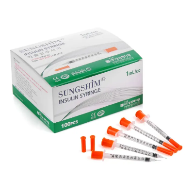  Buy Insulin Syringe U-100 1ml 31G*5mm 100 Pcs Made in Korea at price in Bangladesh