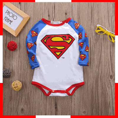 Buy Newborn-2years Baby Rommper Superman/Batman Dress at Best Price in Bangladesh