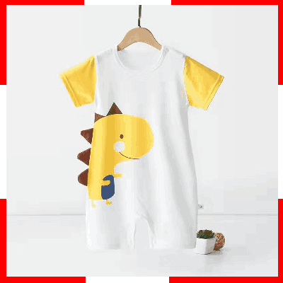 Buy Newborn-2years Baby Dinosaur Print Romper at Best Price in Bangladesh