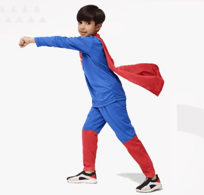 Buy Super Man Costume For Kids 2-10 Years at Best Price in Bangladesh