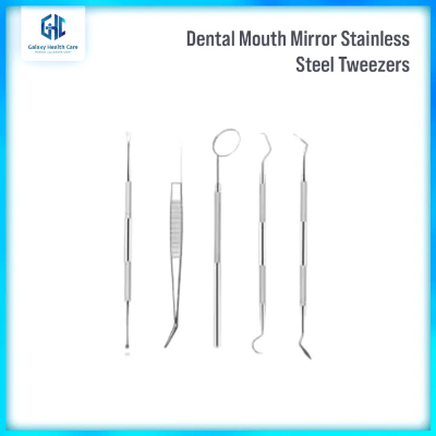  Buy  Dental Mouth Mirror Stainless Steel Tweezers Elbow Probe Dentist Instrument Teeth Cleaning Whitening Dentistry Tools Set     Best price in Bangladesh
