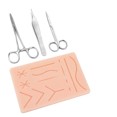  Buy suture-practice-kit-for-medical-and-vet-students-startup-suture-kit-including-silicone-pad-with-durable-mesh-suturing-tools-for-suture-curriculum-practice-education-use-only Best price in Bangladesh 