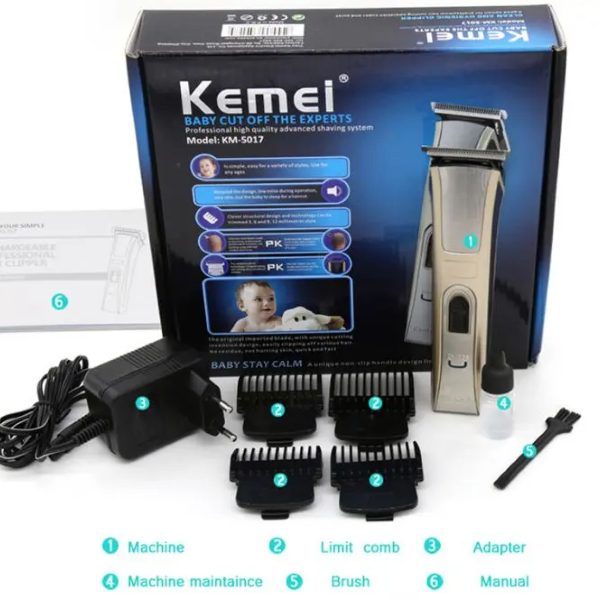  Buy Kemei KM-5017 Hair Clipper and Beard Trimmer at Best price in Bangladesh