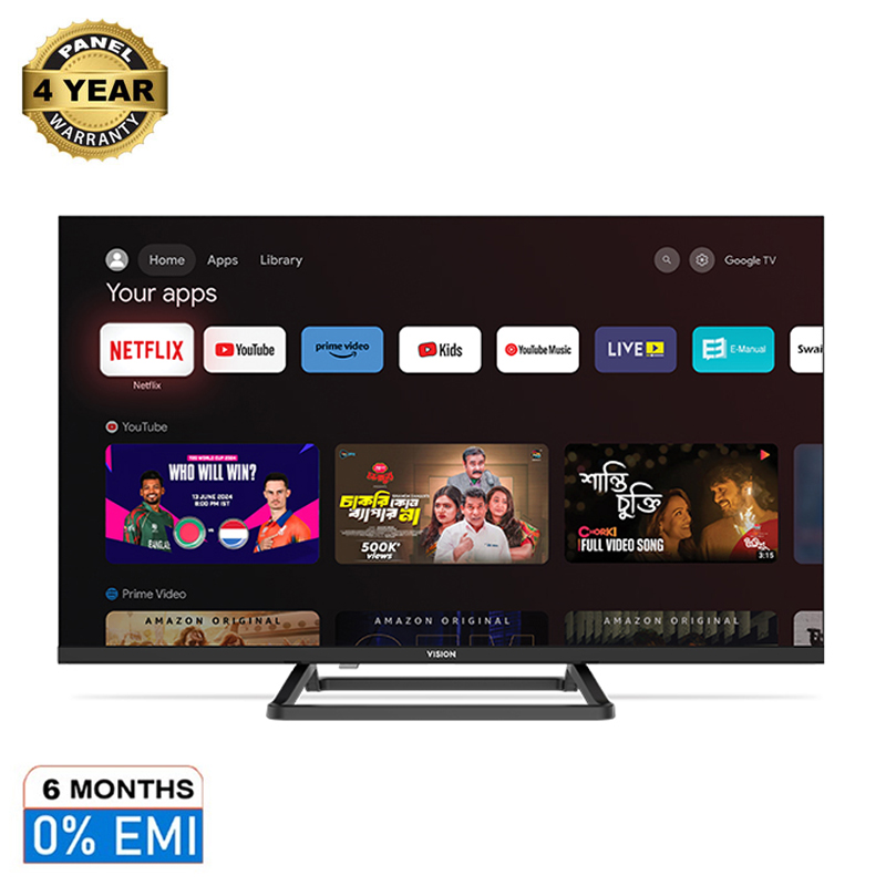 Buy VISION 32" LED TV E40 Smart Google TV at Best Price In Bangladesh	