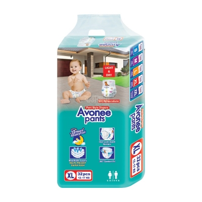 Buy Avonee Baby Diaper XL Pant System (12-17kg) 32pcs Online in Bangladesh