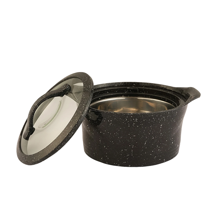 Buy Jupiter Stelo Hotpot Marble -Glass Lid 1200 ML at Best Price In Bangladesh