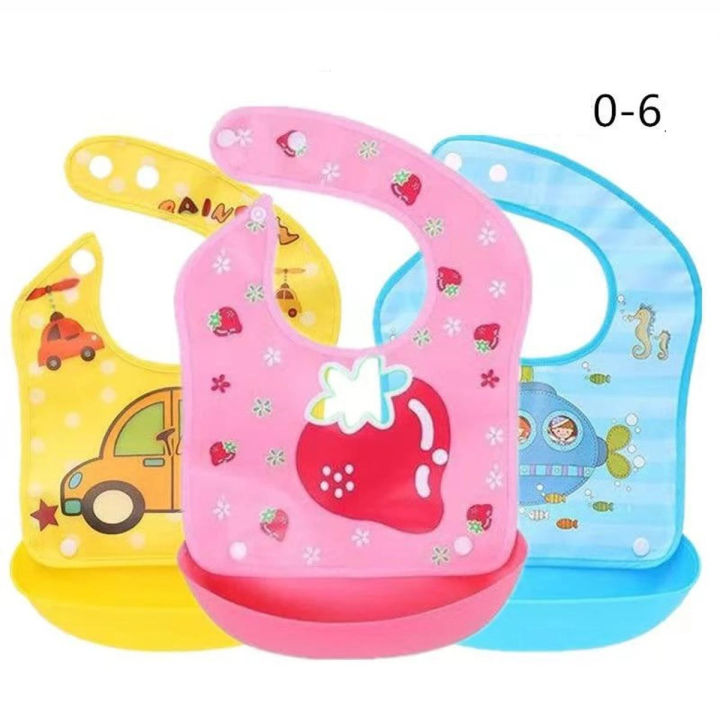  "Multi Color Baby Eating Smock Adjustable Thin Bibs for Boys and Girls Waterproof Baby Reverse Dressing Children's Painting Clothes "