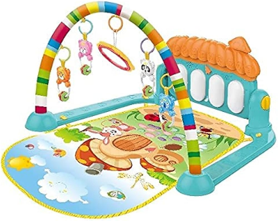 Buy"Baby /kids Gym Play Mats, Kick and Play Piano Gym Activity Center - 1 Set Multy color " at Best Price In Bangladesh