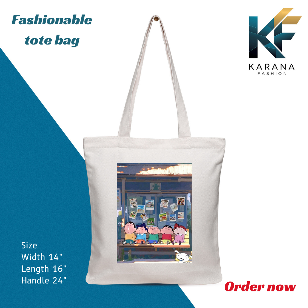 Buy Exclusive design printed Canvas Tote Bag with Zipper for ladies at Best Price in Bangladesh