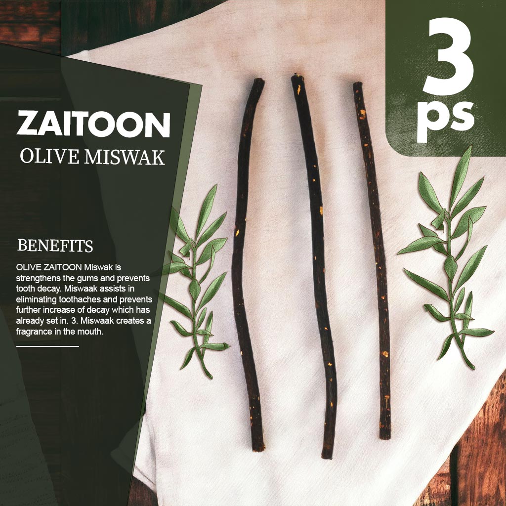 Buy Zaitoon Fresh Herbal Miswak Natural Toothbrush Sticks-Healthy Eco Friendly Toothbrush - 3 pcs at Best Price In Bangladesh