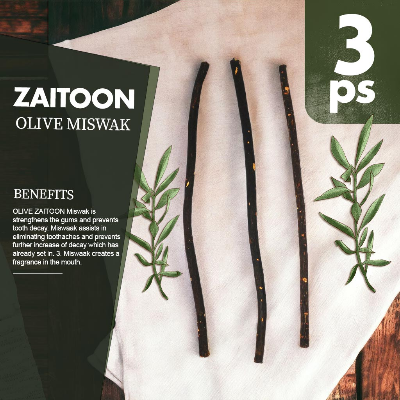Buy Zaitoon Fresh Herbal Miswak Natural Toothbrush Sticks-Healthy Eco Friendly Toothbrush - 3 pcs at Best Price In Bangladesh