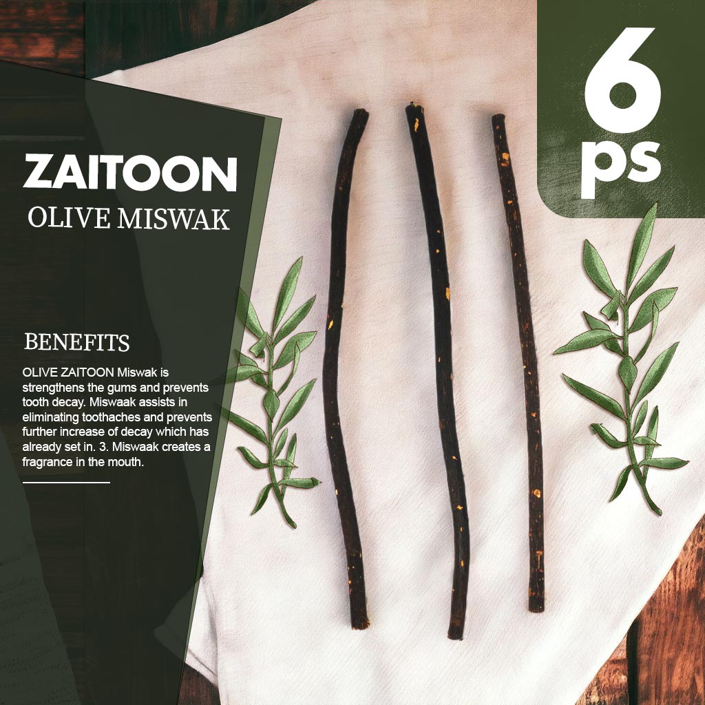 Buy Zaitoon Fresh Herbal Miswak Natural Toothbrush Sticks-Healthy Eco Friendly Toothbrush - 6 pcs at Best Price In Bangladesh