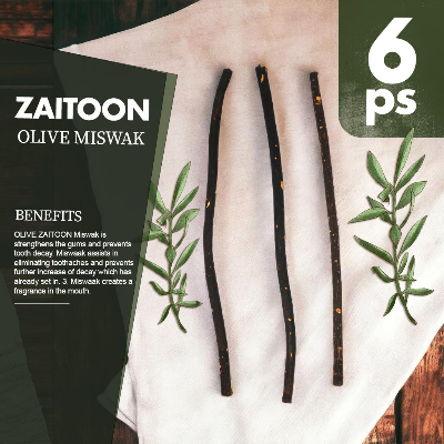 Buy Zaitoon Fresh Herbal Miswak Natural Toothbrush Sticks-Healthy Eco Friendly Toothbrush - 6 pcs at Best Price In Bangladesh
