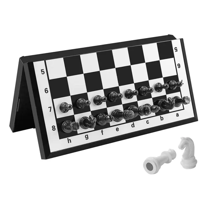 Picture of Magnetic Chess Board High Class Chess Set with Folding Chess Board 10" × 10" 