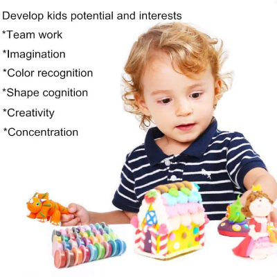 Picture of 12 Colors Set Super Light Clay with 3 Tools 