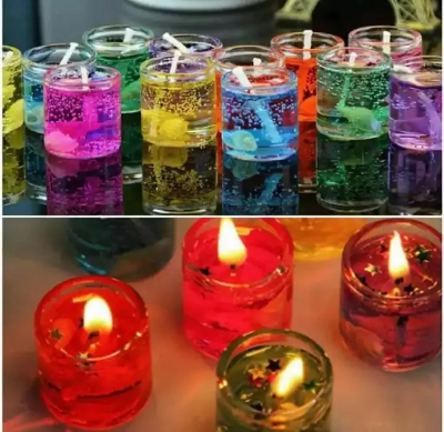 Picture of Jelly Candle Multicolor - 6pcs 