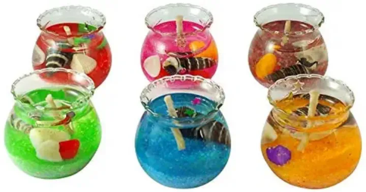 Picture of Jelly Candle Multicolor - 6pcs 