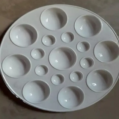 Picture of Color Plate ( Plastic) Round Shape - 1pcs