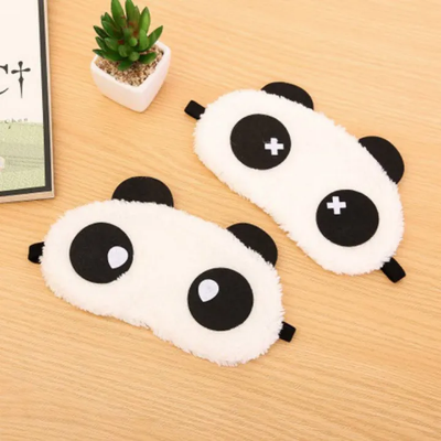 Picture of Cute Panda Eye Mask Cover Sleep Mask Eye Patch Good Sleeping Travel Soft Gift 