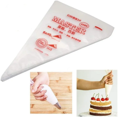 Picture of 10pcs Plastic Disposable Piping Bags Cake Cream Decorating