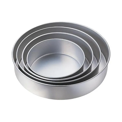 Picture of 4Pcs Round shape Cake Mold,Aluminum Round cake mold 4pis 
set,Make Cake,Pudding And More,Oven Proof Cake Pan Set.