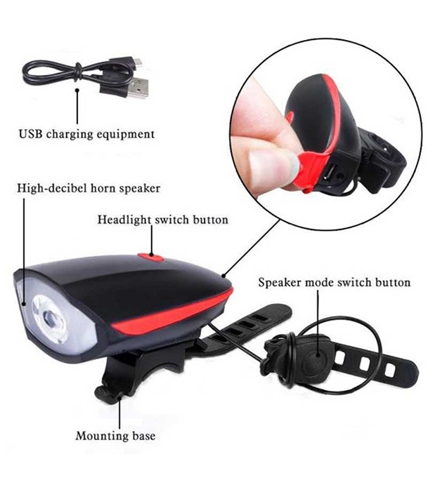 Buy USB BIKE HORN & LIGHT-LOC Online at Best Price