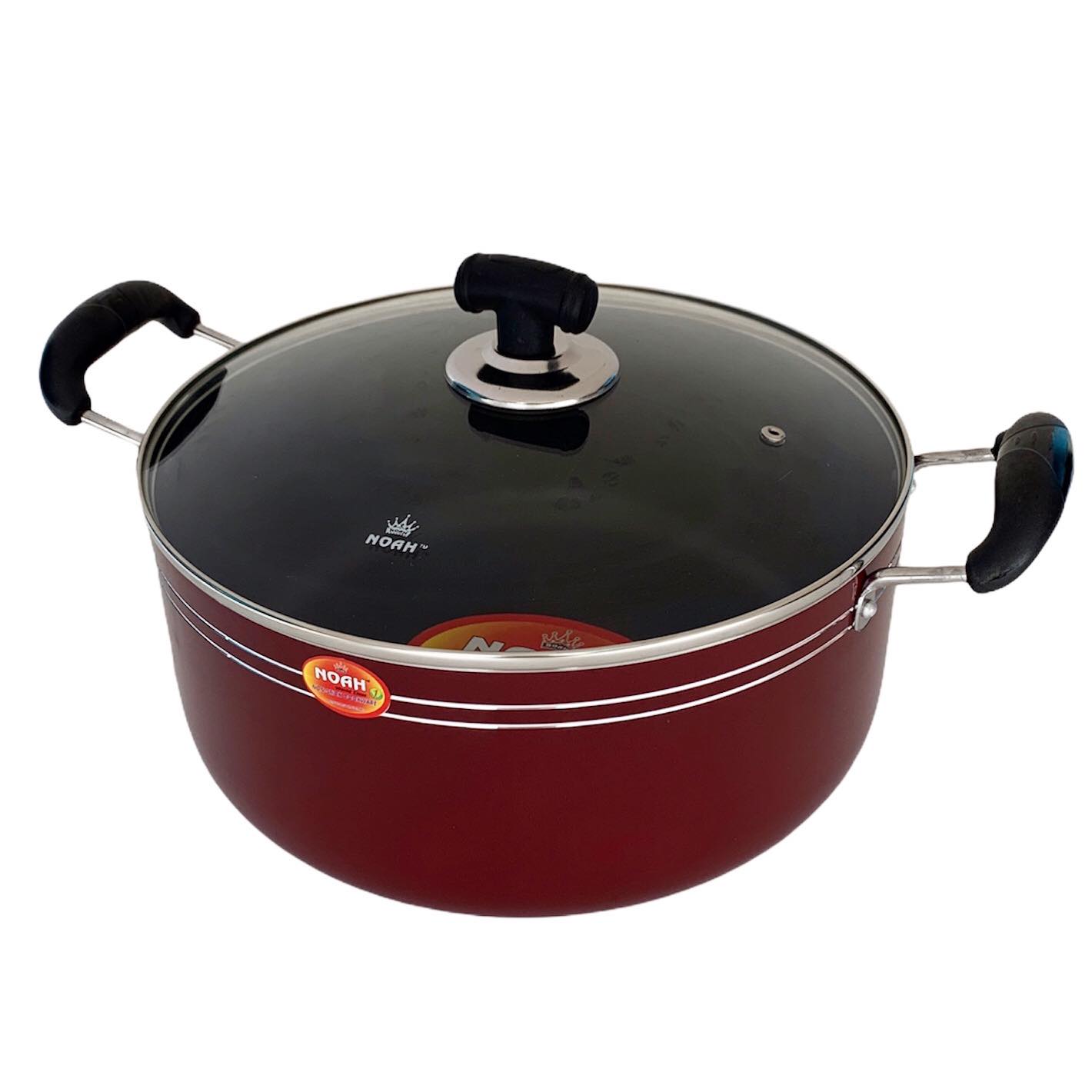 Buy Noah nonstick Casserole With Glass Lid - 24.5cm at Online best price in Bangladesh