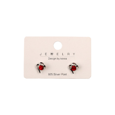Buy Stylish Red Earrings 925 Silver Post at Best Price in Bangladesh