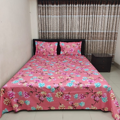 Buy Sale! Luxury Twill Cotton Bedsheet – King Size – with Pillow Cover at Best Price In Bangladesh
