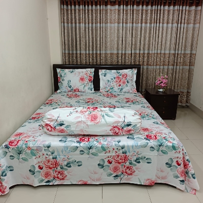 Buy Luxury Twill Cotton Bedsheet – King Size –with pillow cover at Best Price In Bangladesh