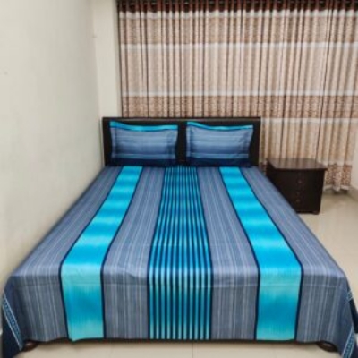 Buy Luxury Twill Cotton Bedsheet – King Size –with pillow cover at Best Price In Bangladesh