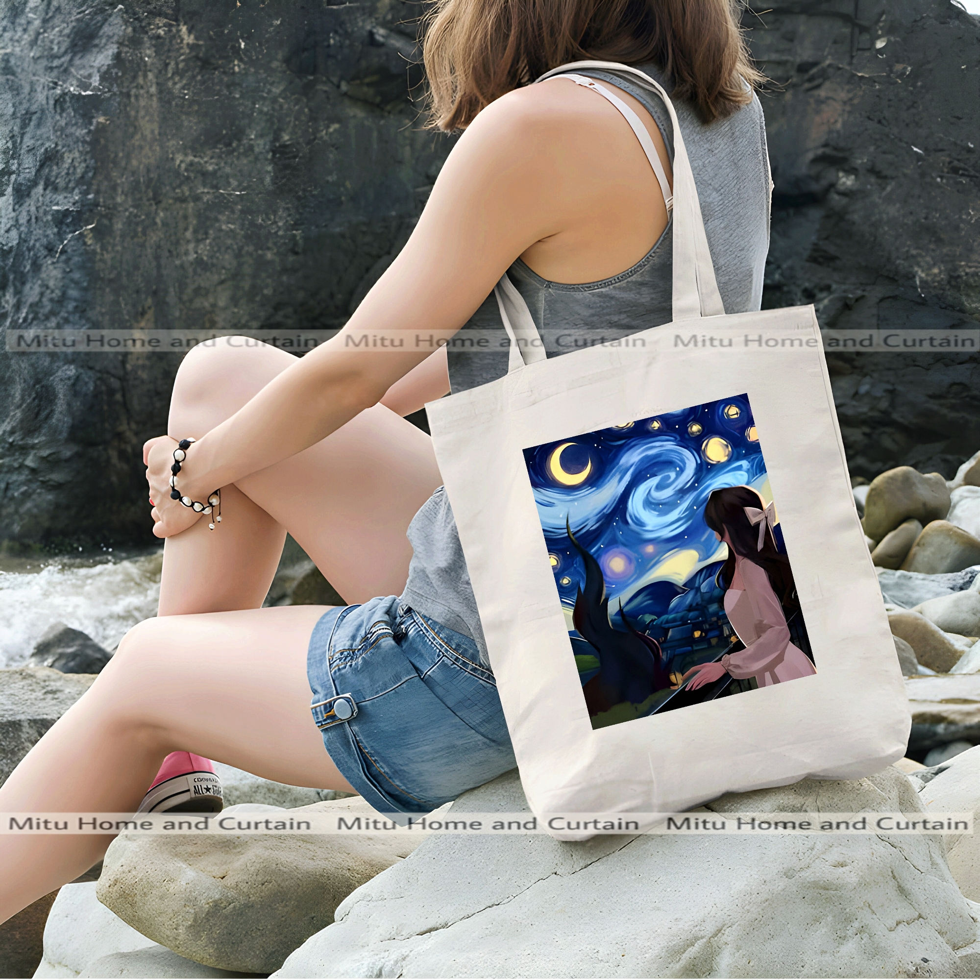 Buy Premium Tote Bag with Zipper Canvas Tote Bag for Women Trendy Shopping Bag / College Bag / University Bag Tote Bag, Canvas Bag with Zipper White , Black at Best Price In Bangladesh