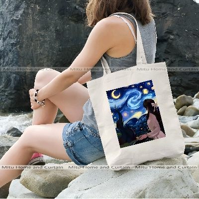 Buy Premium Tote Bag with Zipper Canvas Tote Bag for Women Trendy Shopping Bag / College Bag / University Bag Tote Bag, Canvas Bag with Zipper White , Black at Best Price In Bangladesh